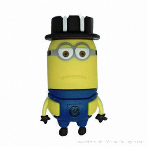 Cartoon-shaped USB Flash Drives, 64MB-128GB Capacity